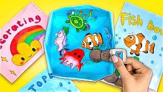 DIY Coolest Swimming Fish In Paper  How To Craft Awesome Fish Bowl 