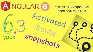 Angular 6. Урок 6.3 - Activated Route: практический урок