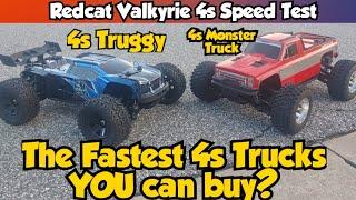 The FASTEST 4s Trucks YOU can Buy? Redcat  Valkyrie 4s Trucks Speed Test