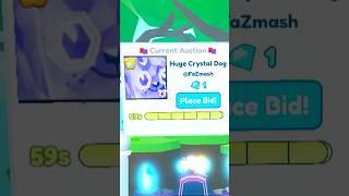 AUCTION HUGE CRYSTAL DOG FOR 1 GEM In Pet Simulator X #shorts