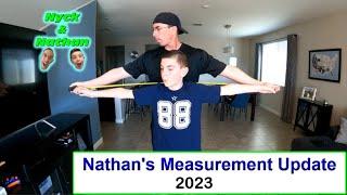 Nathan's Updated 2023 Measurements