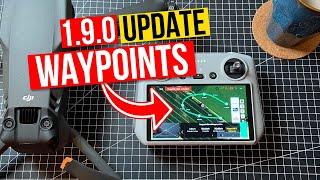 DJI Fly App Firmware Update 1.9.0 DJI Mavic 3 (Classic) Waypoint alle Einstellungen und Planung