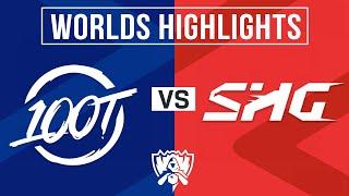 100T vs SHG Highlights ALL GAMES | Worlds Play-In Stage 2024 | 100 Thieves vs Fukuoka SHG