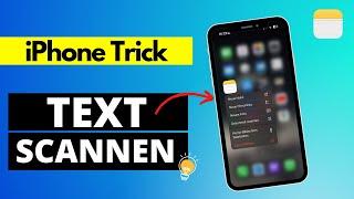 iPhone Text scannen  | Notizen App