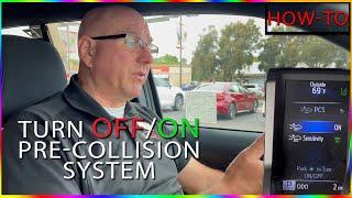 How to use your pre collision system for Toyota.