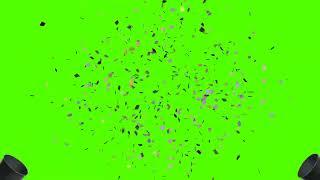 Confetti Green Screen and Sound Effect