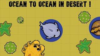 Mope.io // OCEAN TO OCEAN CHALLENGE IN DESERT ! //