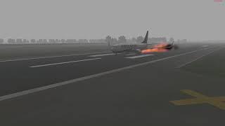X-PLANE 11| Ryanair engine fire