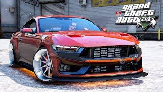 Unleashing the 2024 Ford Mustang Dark Horse Custom in GTA V!