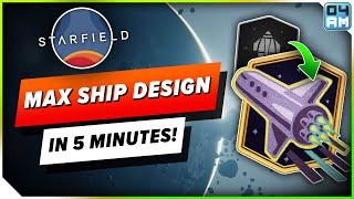 Starfield FASTEST Way To Level Up Starship Design Skill - Unlock ALL Ship Parts Fast!