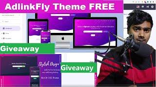 Giveaway: Adlinkfly pink and blue theme || Adlinkfly Premium Theme download