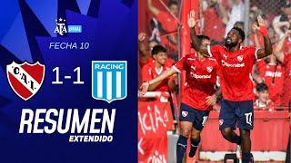 Independiente 1 vs. Racing Club 1 |#TorneoApertura2025 | Resumen Extendido | Fecha 10