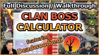 RAID Shadow Legends | CLAN BOSS CALCULATOR | FULL DISCUSSION / WALKTHROUGH!