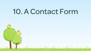 10. A Contact Form