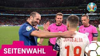 Chiellini hat den Spaß seines Lebens bei der Seitenwahl | UEFA EURO 2020 | MAGENTA TV