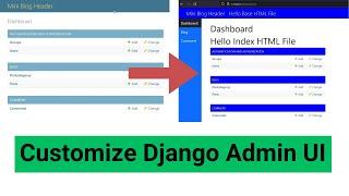 Customize Django Admin UI