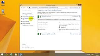 How to turn OFF Windows Firewall (Windows 8.1)