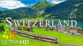 12 HOURS DRONE FILM: " SWITZERLAND in 4K " + Relaxation Film 4K ( beautiful places in the world 4k )