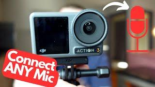 HOW to CONNECT Any MICROPHONE to DJI OSMO ACTION 3 / 4
