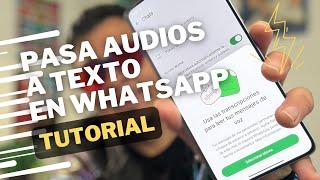 ¿Aún no puedes TRANSCRIBIR AUDIOS a TEXTO en WHATSAPP?  (Truco 2024)