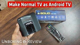 Solid AHD 1002 4K Android Set Top box Unboxing and Review in Hindi| Two Cousin Store