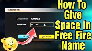 How to give space in free fire name | how to put gap between name in free fire | Tamil