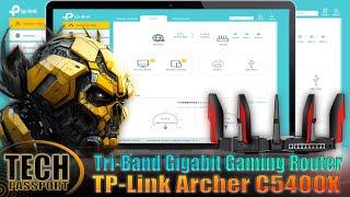 TP Link AC5400 Tri Band WiFi Gaming Router | Archer C5400X Gaming And Streaming Performance Router