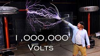 Catching Lightning From 1,000,000v Tesla Coil! (Ft. ArcAttack)