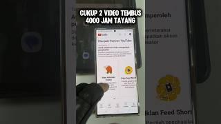 Bikin Kaget‼️ Modal 2 Video Dapat 4000 Jam tayang dan 2000 subscriber