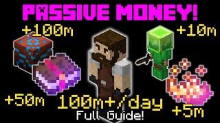 The Best PASSIVE Money Making Methods! (100m+/day) | Hypixel Skyblock