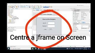 How to center a JFrame on screen in netbeans java