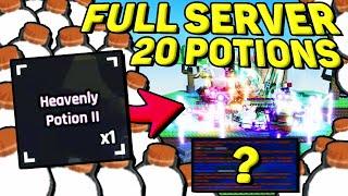 SOLS RNG: 20 HEAVENLY POTIONS 2 in the SAME SERVER (MAX LUCK)