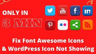 How to fix font awesome icons not showing | Font Awesome Icons not showing | Font Awesome