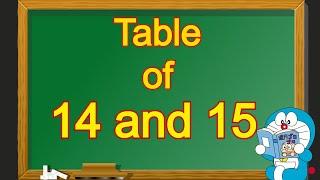 Table of 14 and 15 | Table of 14 | Table of 15 | 14 and 15 table | 14 aur 15 ka table | 14 15 Pahada