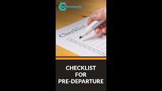 Checklist for Pre Departure | Visa process | Visa Experts