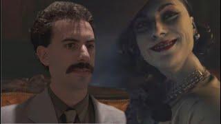 Borat meets Lady Dimitrescu (Resident Evil 8 Village meme)