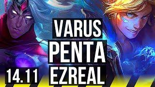 VARUS & Leona vs EZREAL & Nautilus (ADC) | Penta, 18/2/9, Rank 7 Varus | JP Grandmaster | 14.11