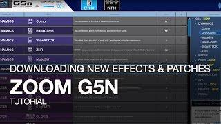 Zoom G5n: Downloading New Effects and Patches