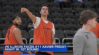 Illinois prepares to take on Xavier in 1st round of March Madness tournament