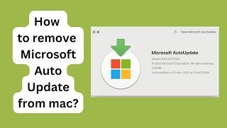 How to stop Microsoft Autoupdate in Mac | how to remove Microsoft Autoupdate from Mac