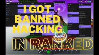 I got Banned Hacking in Ranked Roblox bedwars(Episode 2 almost platinum rank)