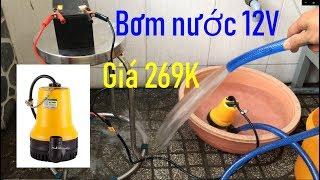 máy bơm nước mini 12V giá rẻ 269K - máy bơm chìm 12V