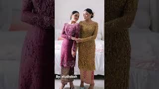 Model Kebaya Mother & Sisters Of The Bride #kebayamodern #lacedress