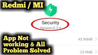 Fix MI Security App Not Working & All Problem Solved 2023