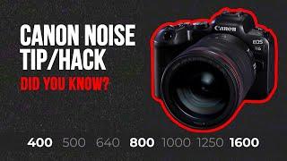 Canon Noise Tip/Hack - How to avoid unnecessary noise!