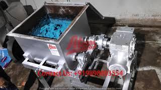 Small Detergent Cake Making Machine Video