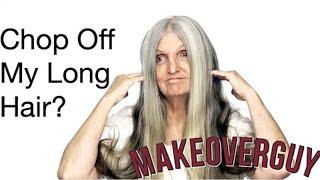 When is Long Hair Too Old? Stylish Hair Transformation with MAKEOVERGUY #longhairtransformation