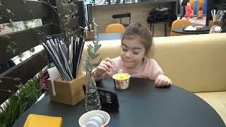 Milana at the coffee shop