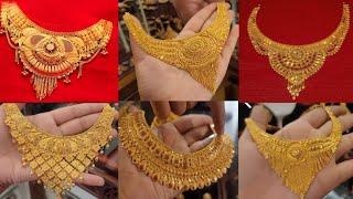 best gold necklace designs 2024 | party wear necklace design/gold plated necklace designs, necklace