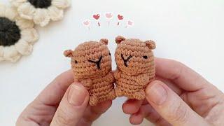 Вязаная капибара Брелок крючком #crochet #crocheting #capybara #amigurumi #вязание #капибара #knit